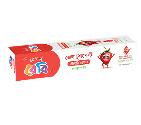 Meril Baby Gel Toothpaste (Orange & Strawberry)